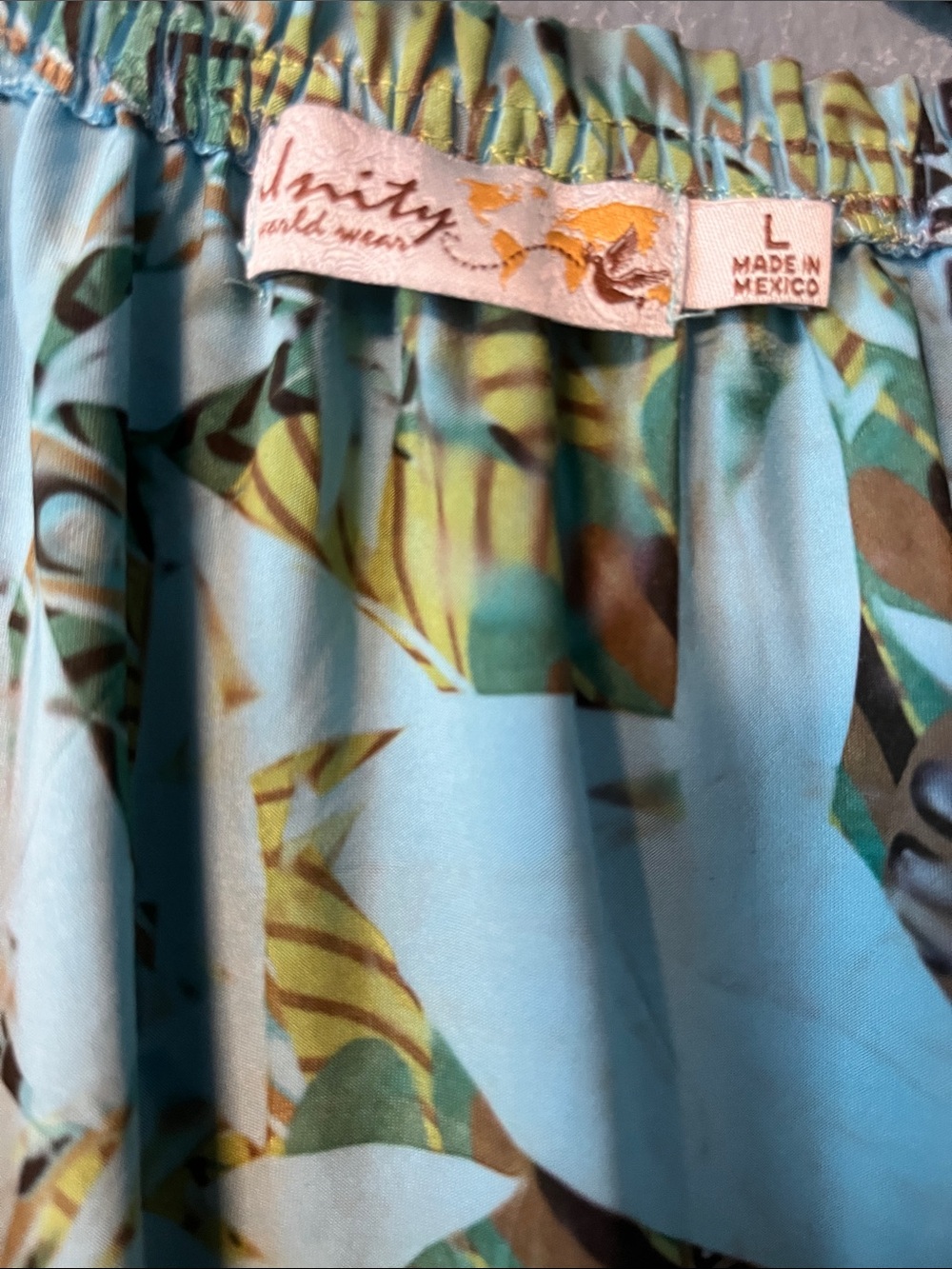 Unity World Wear Aqua Multi-Color Maxi Dress - Picture 3 of 4